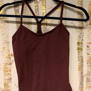 Lululemon Power Y Tank (maroon)